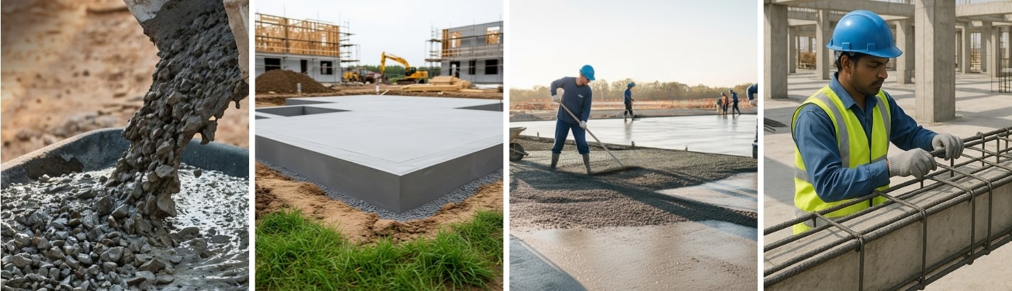 Concrete Mix Ratio for Different Components of Houses