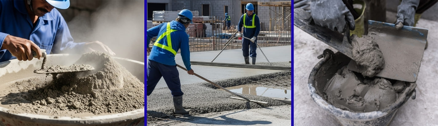 Difference Between Mortar, Concrete and Cement